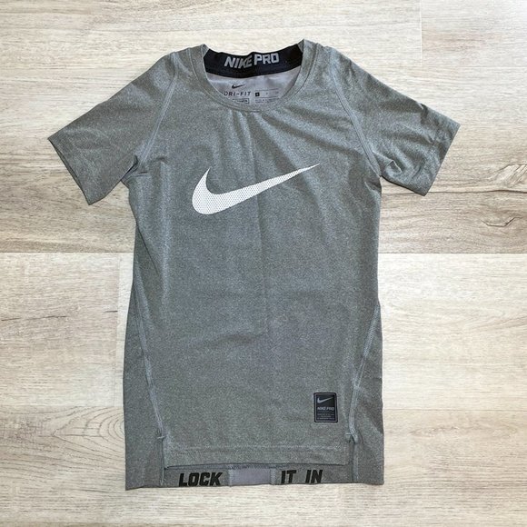 Nike Boys Pro Cool Compression T-Shirt - Picture 2 of 9